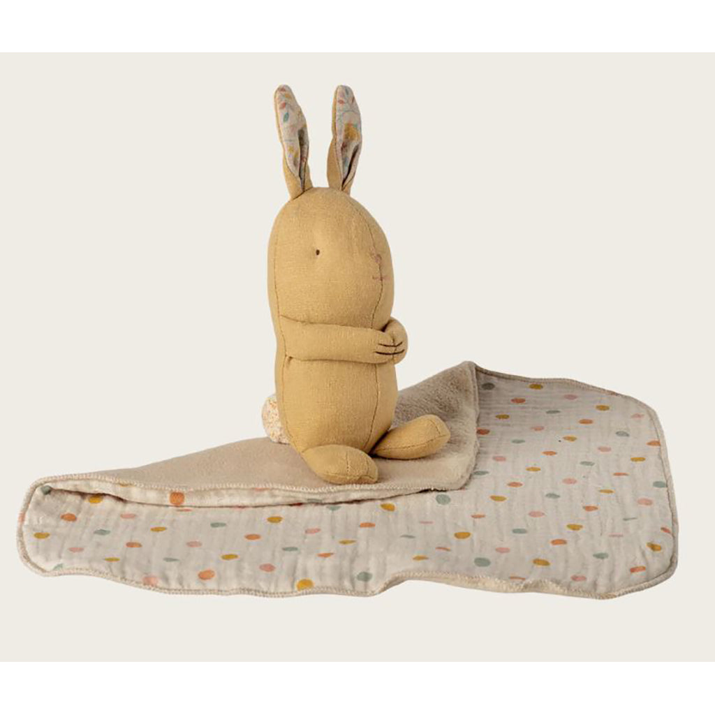 Maileg Lullaby friends, Kanin bamse, Mini - Cremegul
