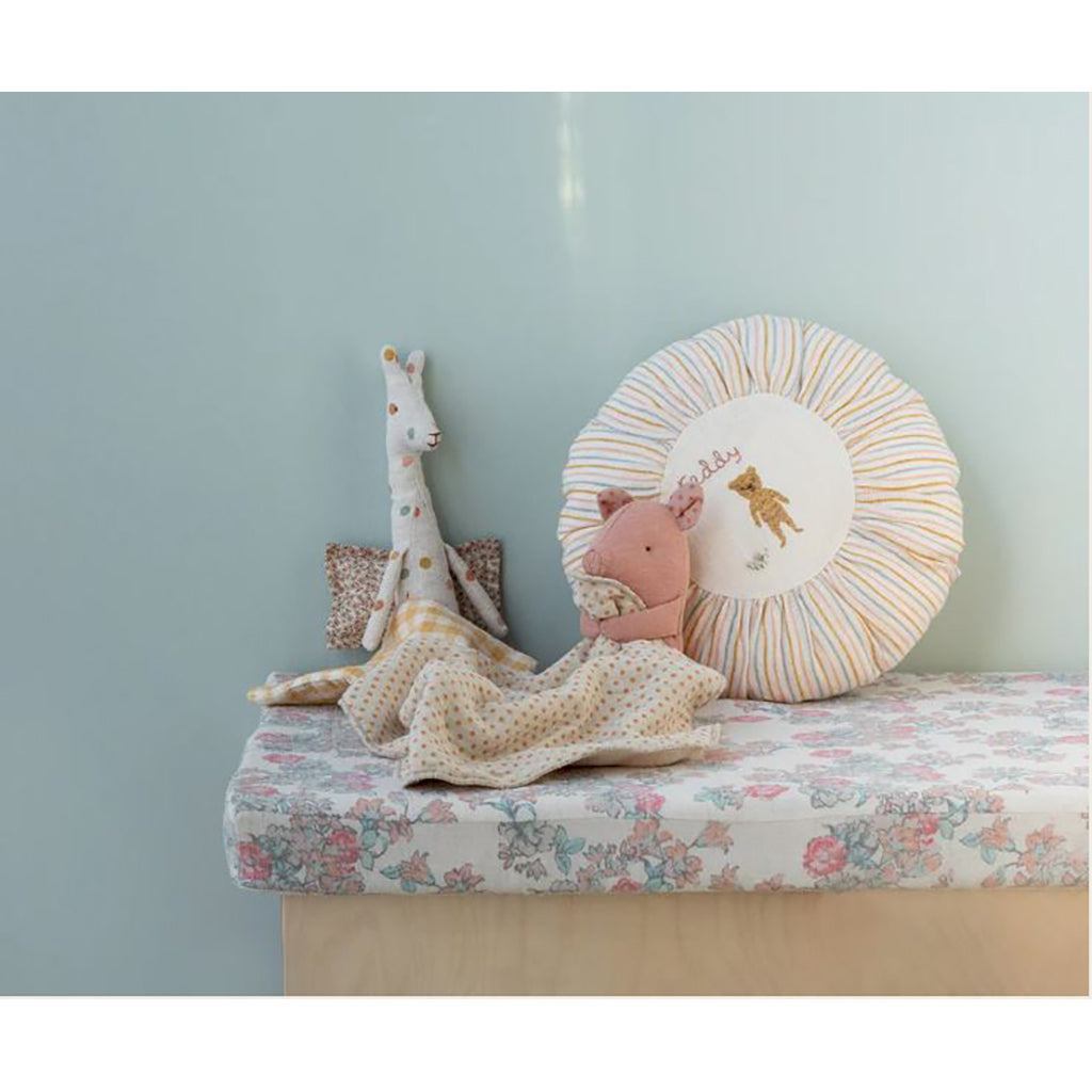 Maileg Lullaby friends, Gris bamse, Mini - Lyserød