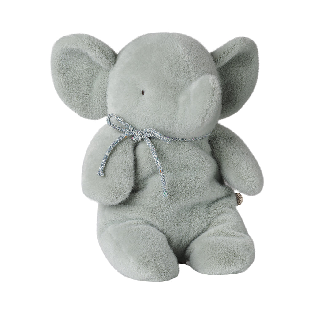 Maileg bamse, plys elefant, medium - Blød mint