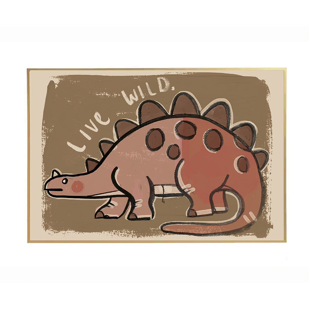 Studio Loco børneplakat, Dino live wild - 70 x 50 cm