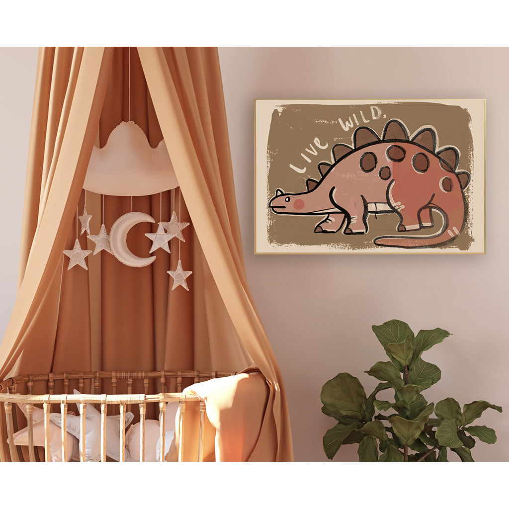 Studio Loco børneplakat, Dino live wild - 70 x 50 cm