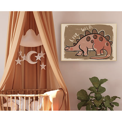 Studio Loco børneplakat, Dino live wild - 70 x 50 cm