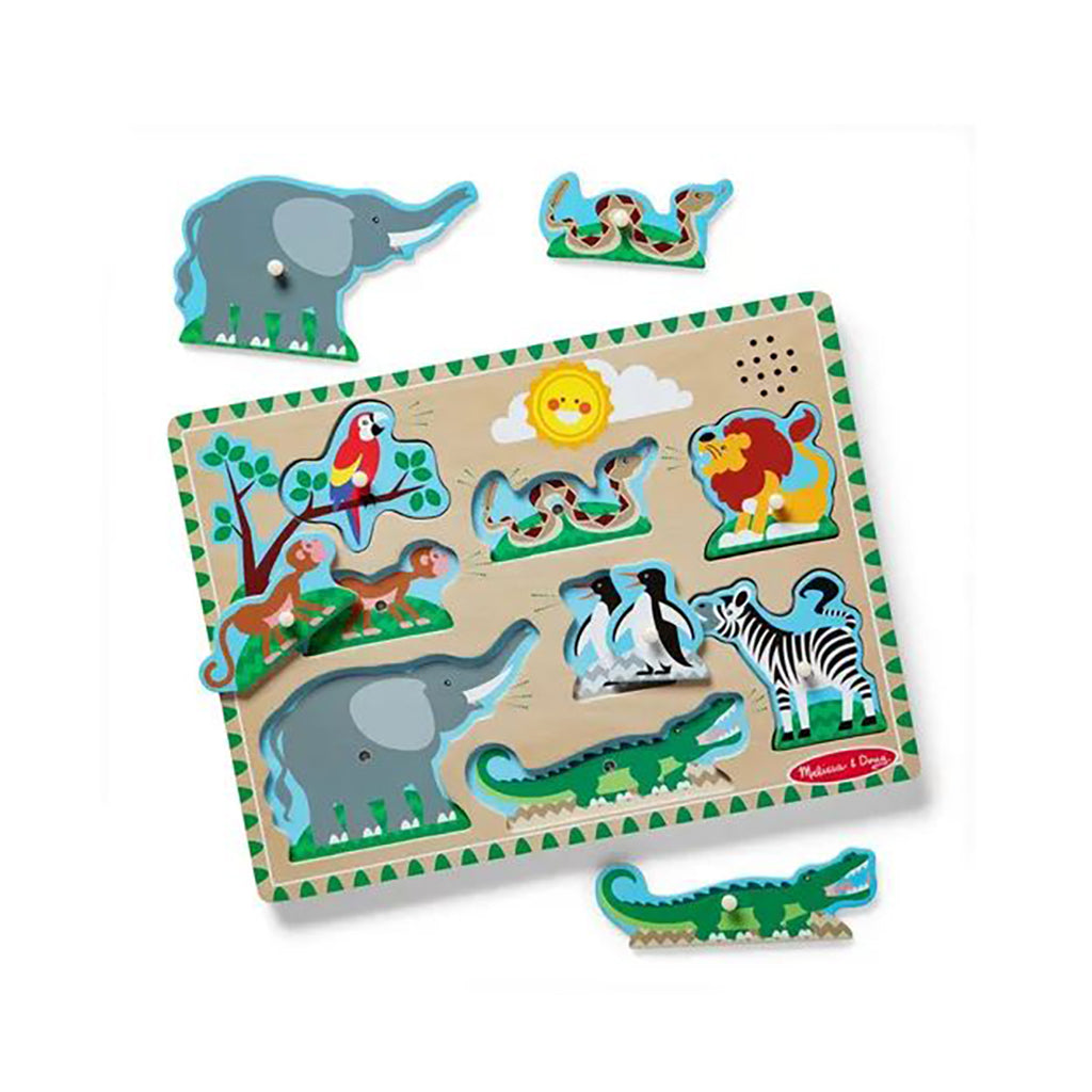 Melissa &amp; Doug puslespil m lyd, Zoo