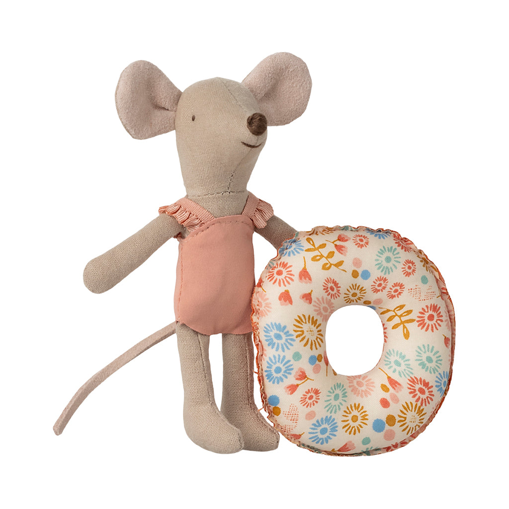 Maileg Strandmus med badering, Lillesøster - Blomster