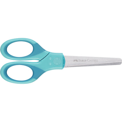 Faber-Castell børnesaks m. til højre og ventre hånd incl etui - turkis