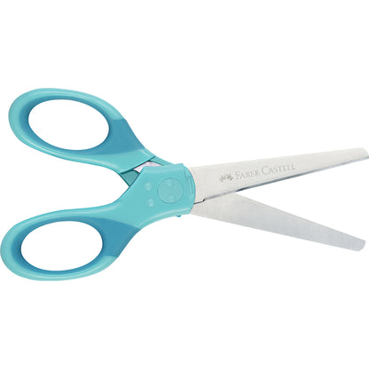 Faber-Castell børnesaks m. til højre og ventre hånd incl etui - turkis