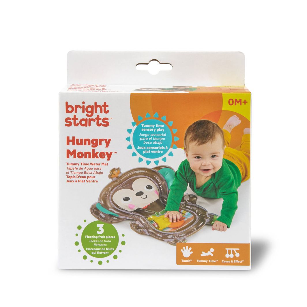 Bright Starts Babylegetøj, Aktivitetsmåtte med vand - Hungry Monkey™
