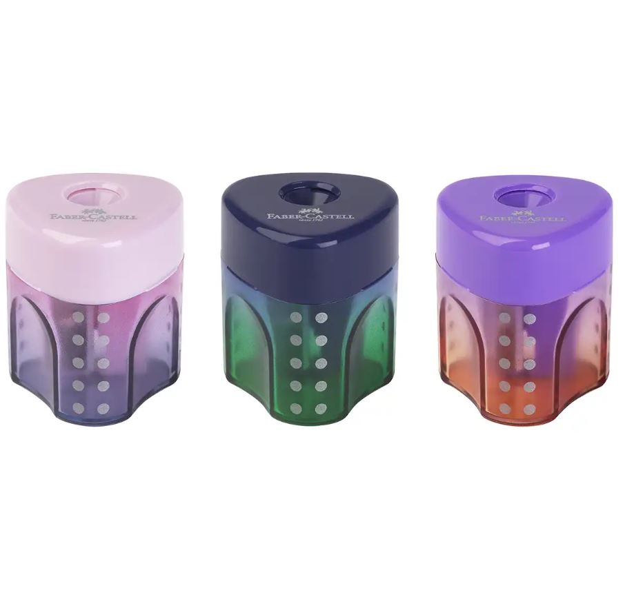 Faber-Castell, Grip Mini blyantspidser, assorterede farver