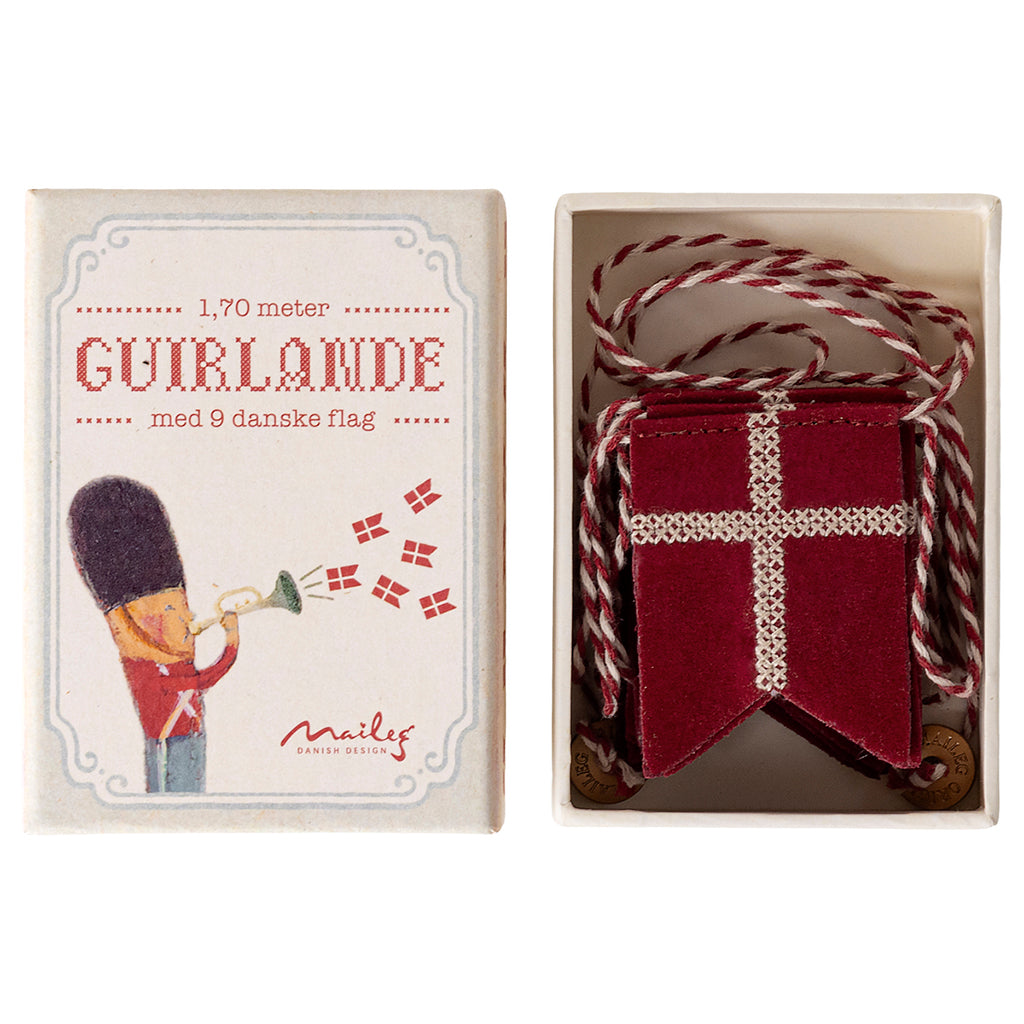 Maileg flag guirlande, Dannebrog