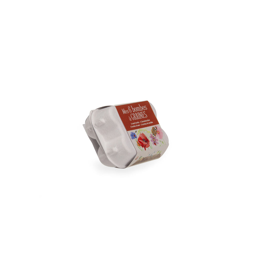 Moulin Roty, Sæt med 6 frøkugler - Vilde blomster