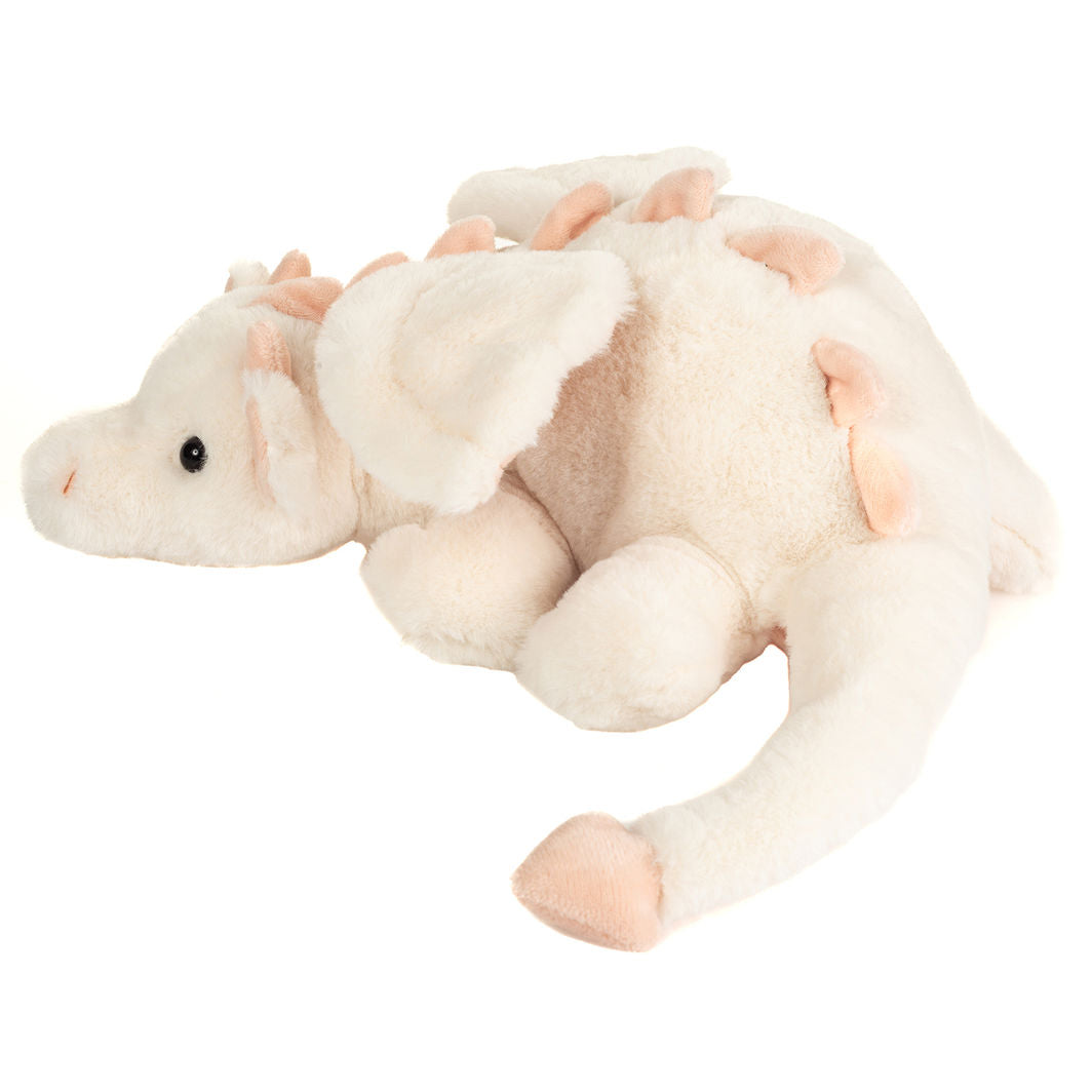 Teddy Hermann bamse, Dragen Fluffy hvid-pink - 32 cm