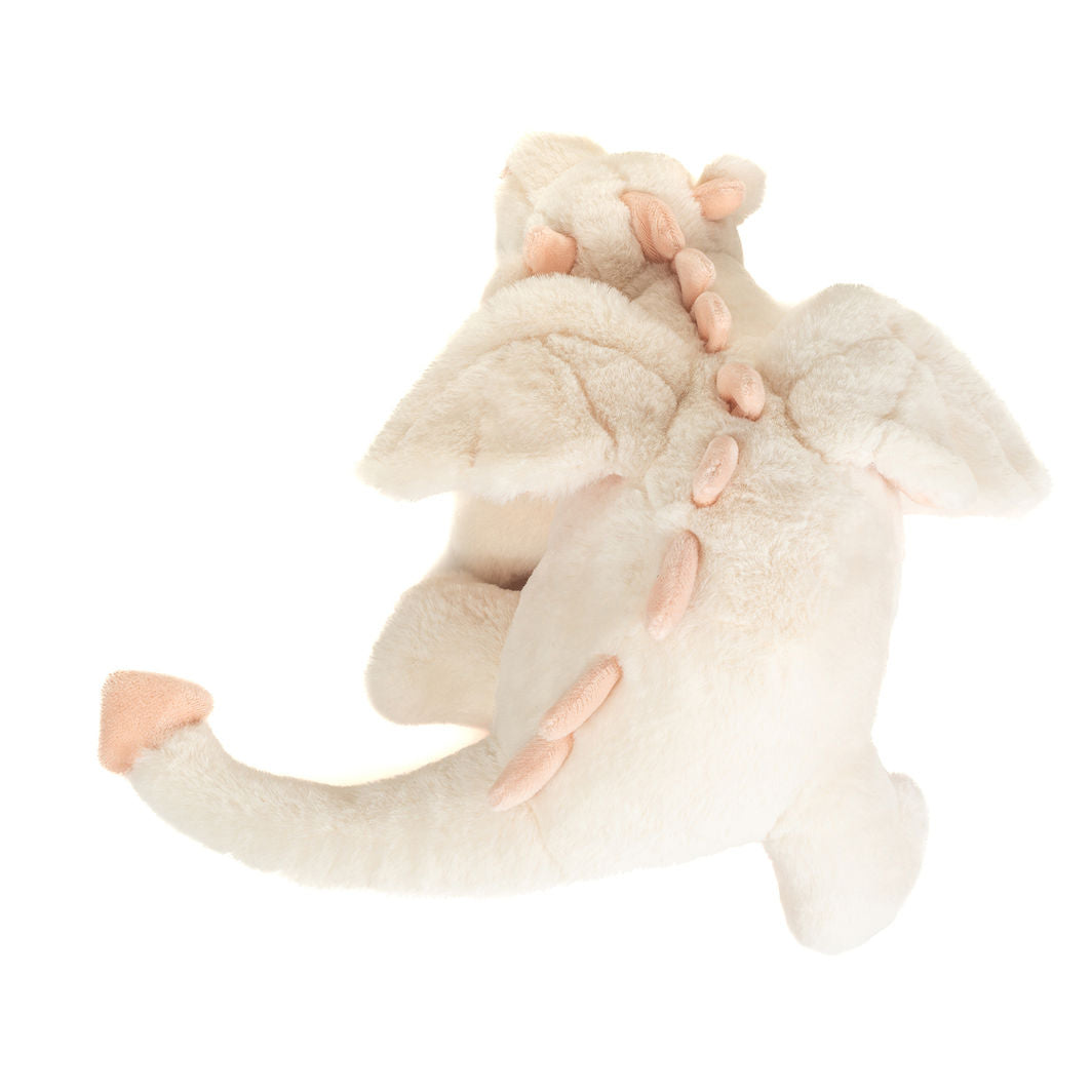 Teddy Hermann bamse, Dragen Fluffy hvid-pink - 32 cm