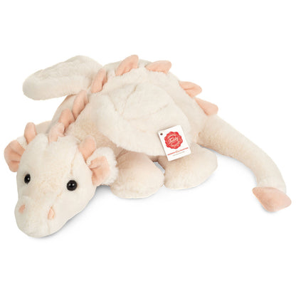 Teddy Hermann bamse, Dragen Fluffy hvid-pink - 32 cm