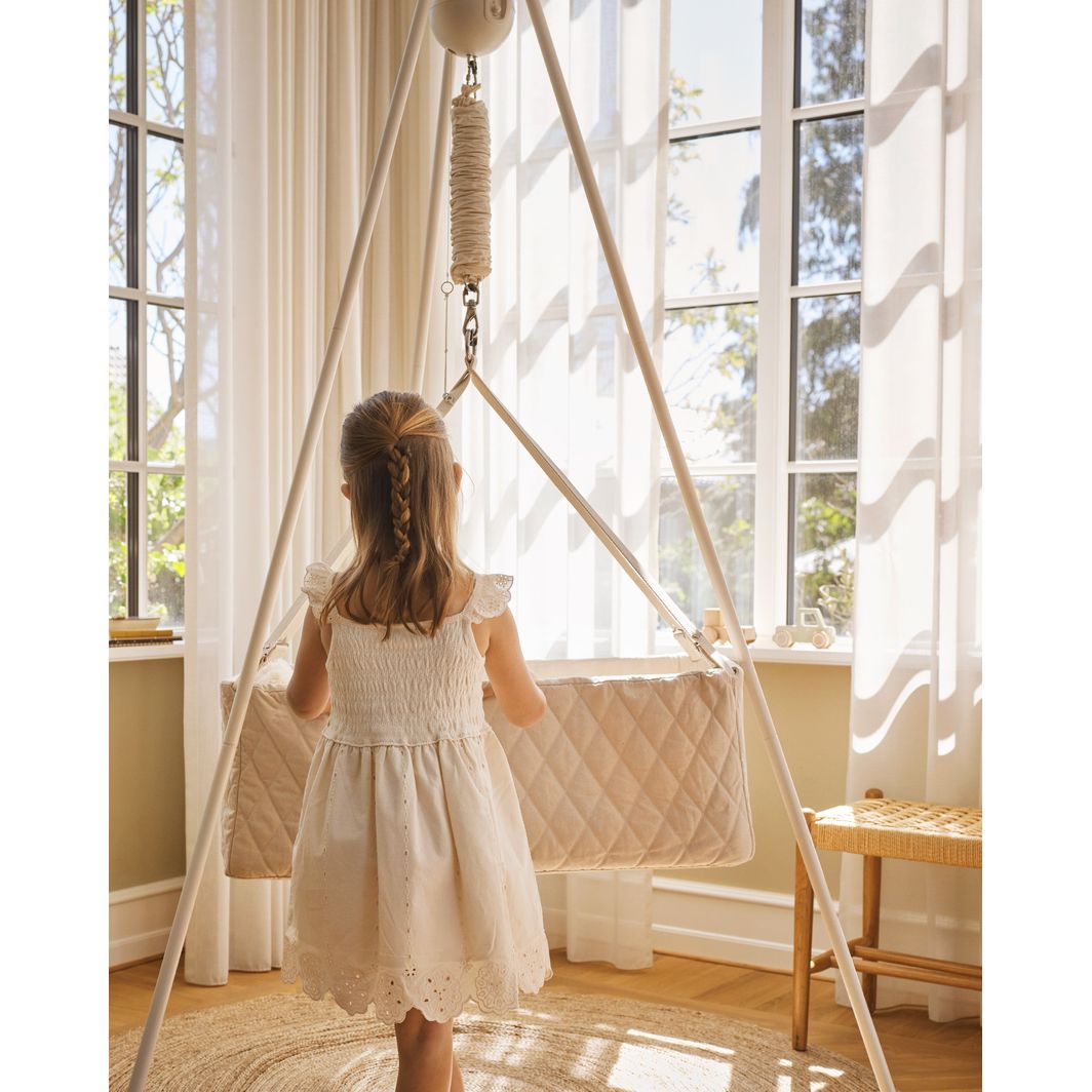 Moonboon Vugge m skummadras 40 x 80 cm, Nature