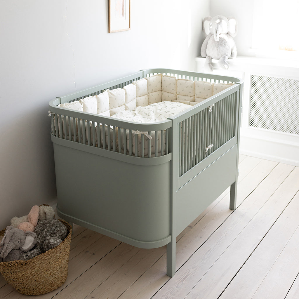 Sebra seng, baby og Jr. - Mist green