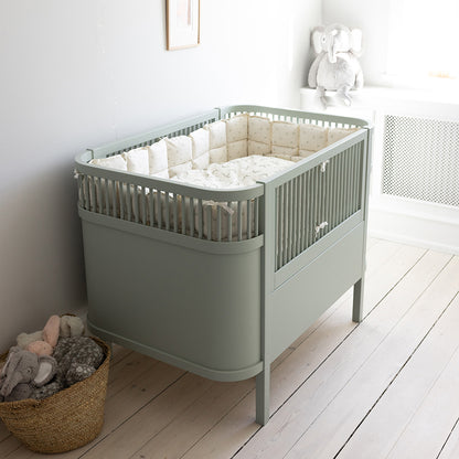 Sebra seng, baby og Jr. - Mist green