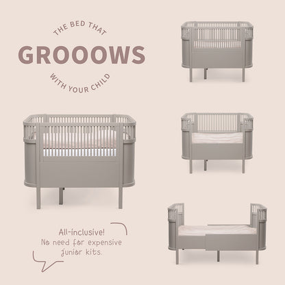 Sebra seng, baby og Jr. - Jetty beige