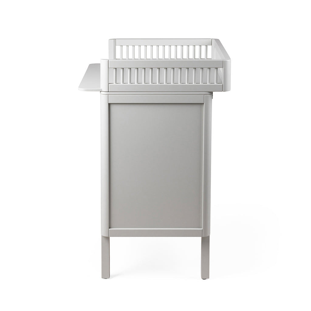 Sebra puslebord i træ, 2-i-1 design m. skuffer - Stone