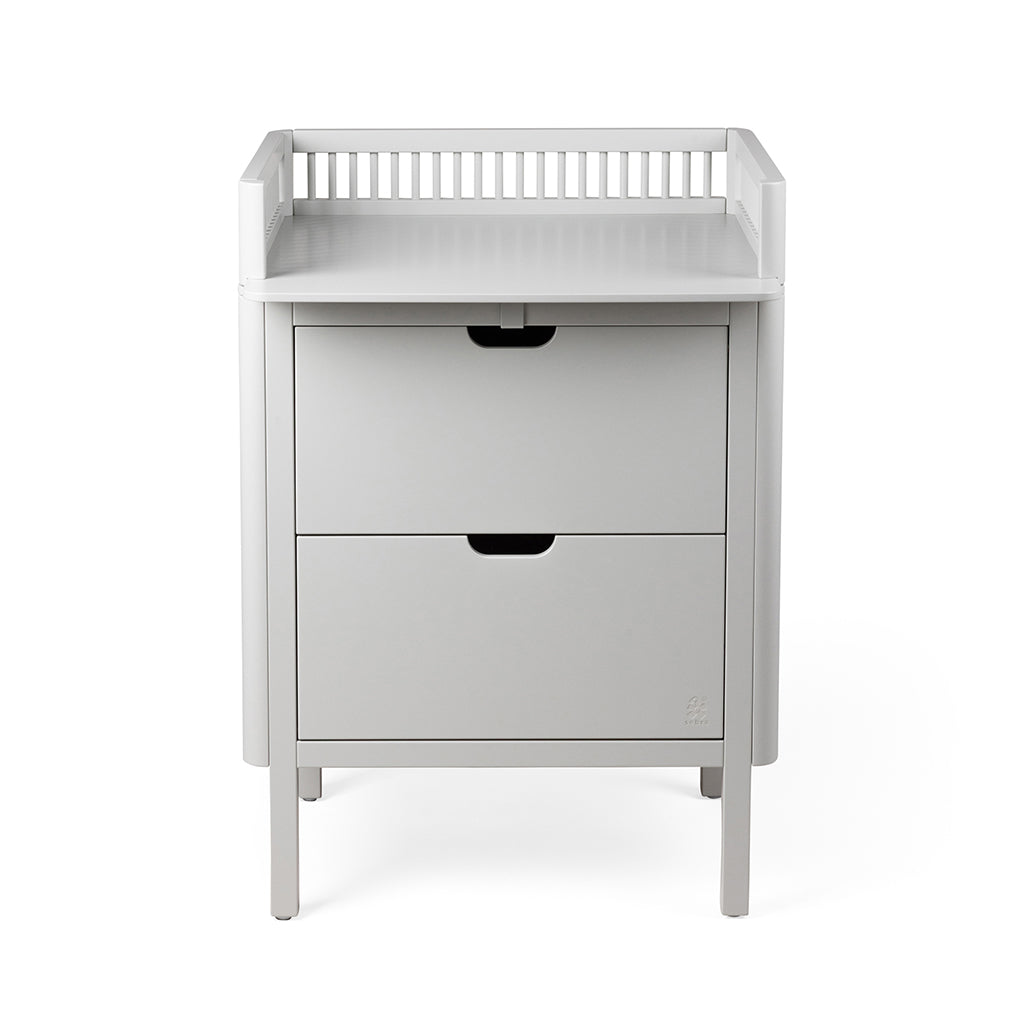 Sebra puslebord i træ, 2-i-1 design m. skuffer - Stone