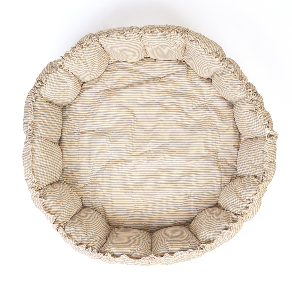 Play&amp;Go Bloom, Tre-i-én babytæppe, økologisk - Stripes blue