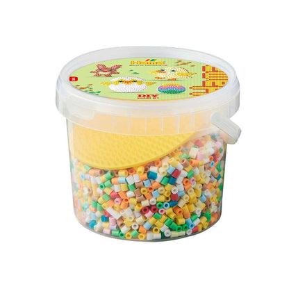 Hama Midi perler i spand, 4000 stk og oval stiftplade  - påsketema