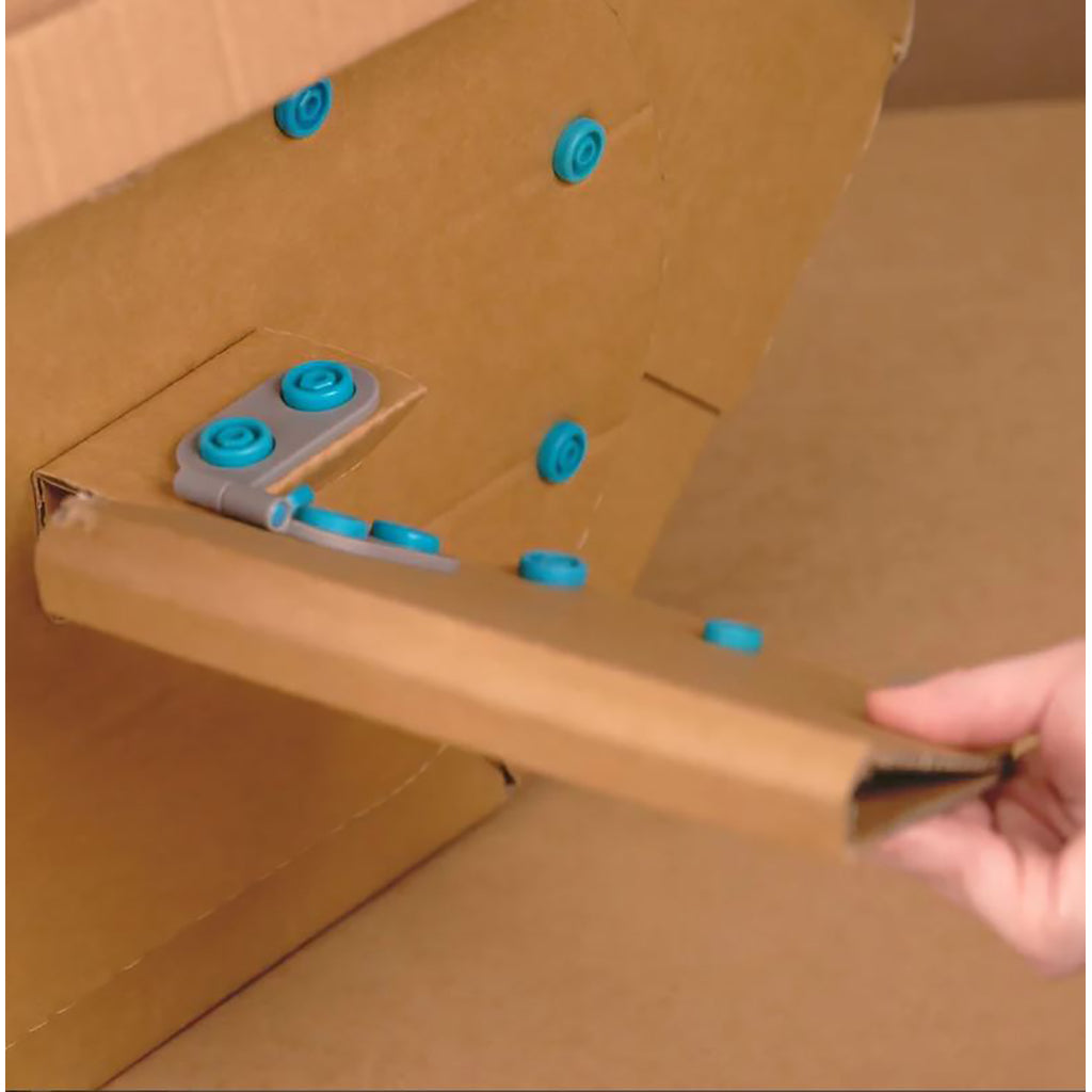 Makedo Spin Hinge, Hængsler til byg-selv i pap - 6 stk.