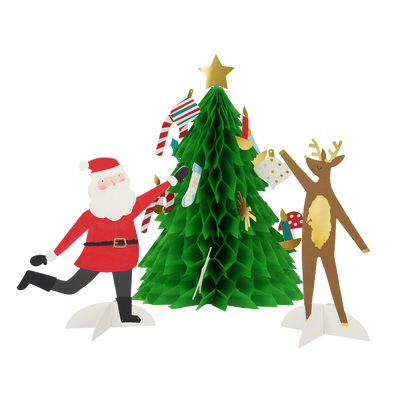 Meri Meri julekort, Festligt honningkamstræ