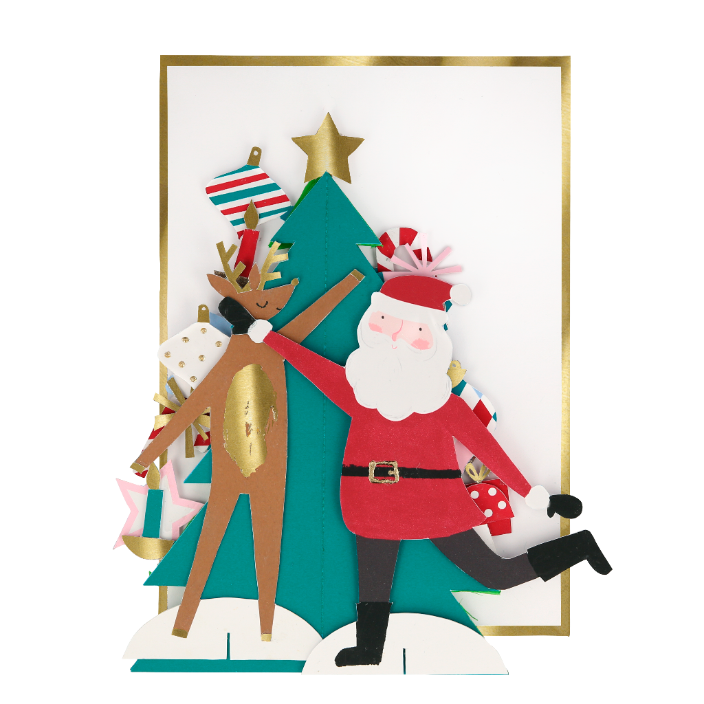 Meri Meri julekort, Festligt honningkamstræ