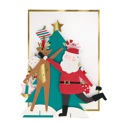 Meri Meri julekort, Festligt honningkamstræ