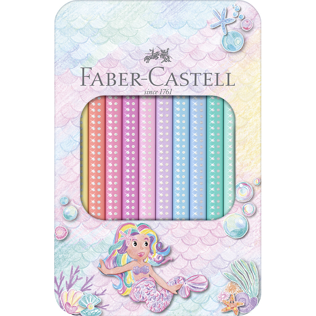 Faber-Castell, Jumbo farveblyanter, 10 stk pastel i tinæske