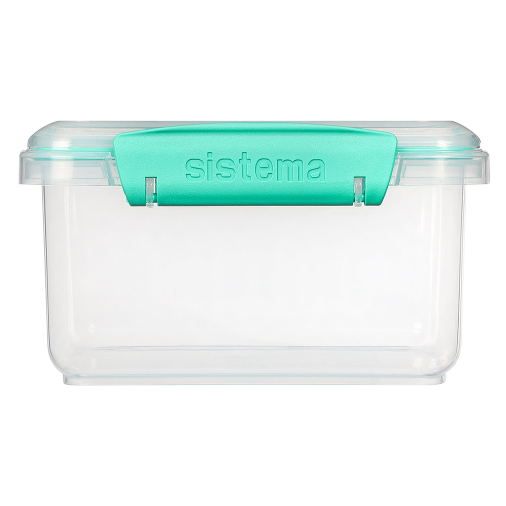Sistema Lunch plus madkasse m. 1 rum og bestik, 1.2L - Minty teal