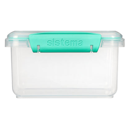 Sistema Lunch plus madkasse m. 1 rum og bestik, 1.2L - Minty teal