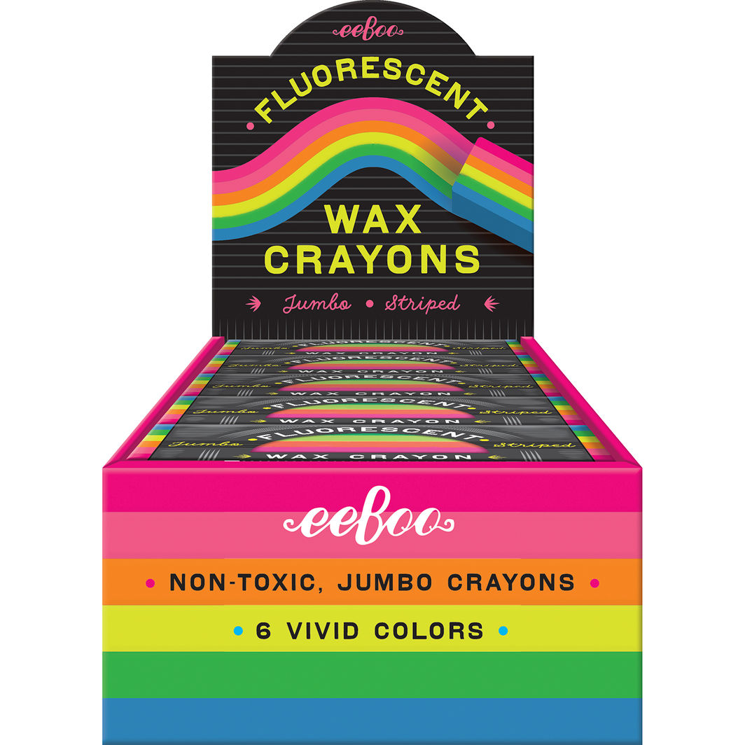 eeBoo Jumbo farvekridt, 6stk. - Neon