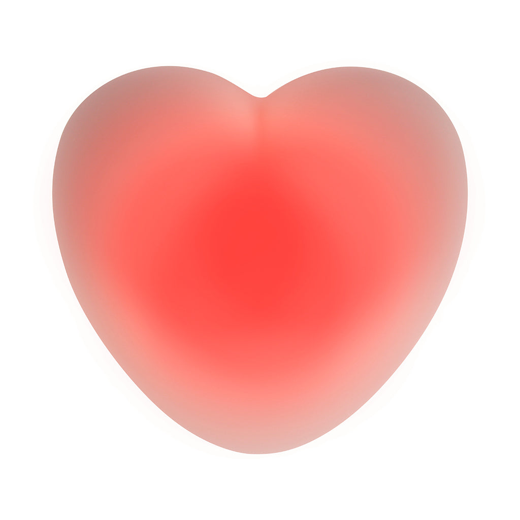 Flow Amsterdam Ruby hjerte natlampe, rosa