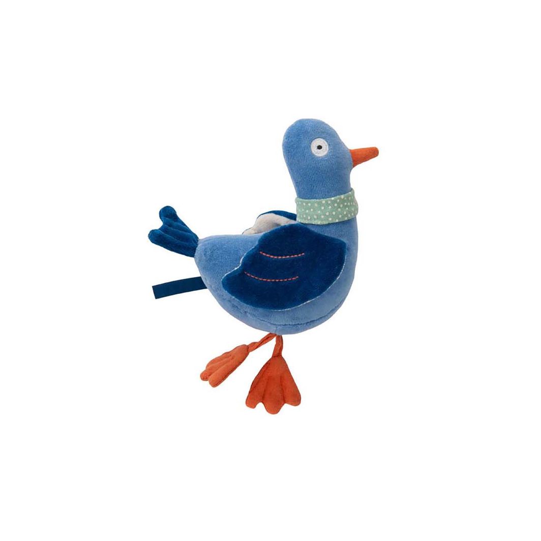 Moulin Roty Tøjdyr med rangle - Duen Michel