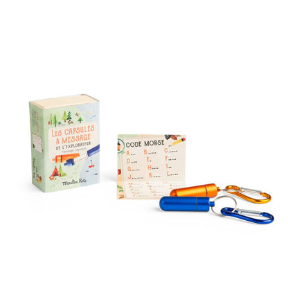 Moulin Roty, nøglering med kapsel til hemmelige besked, 2 stk - Le Jardin du Moulin