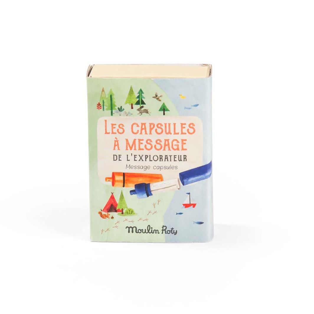 Moulin Roty, nøglering med kapsel til hemmelige besked, 2 stk - Le Jardin du Moulin