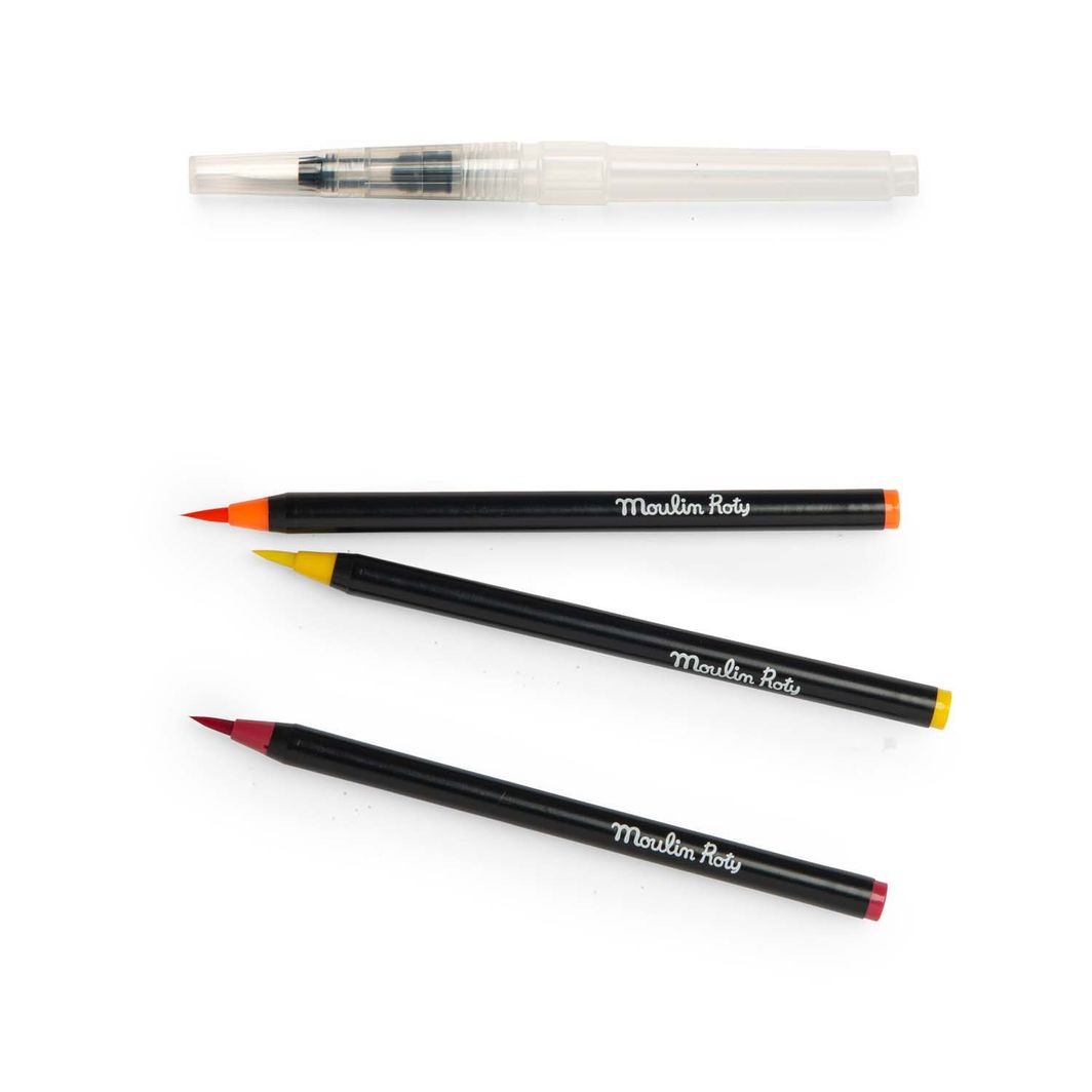 Moulin Roty Akvarel penseltusser 12 stk - Le Jardin du Moulin