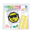 Pixel mosaic nøglering, mini mosaic perler - Smiley
