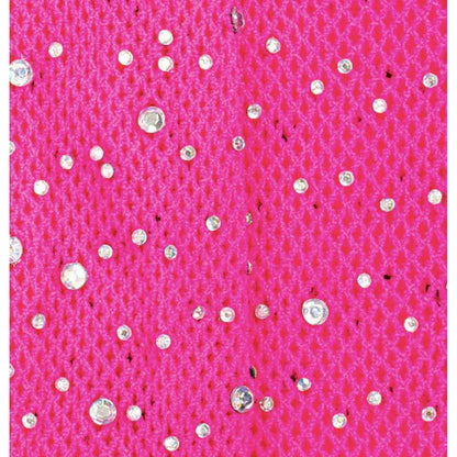 Great Pretenders udklædningstøj, net-strømpebuks m rhinsten - pink