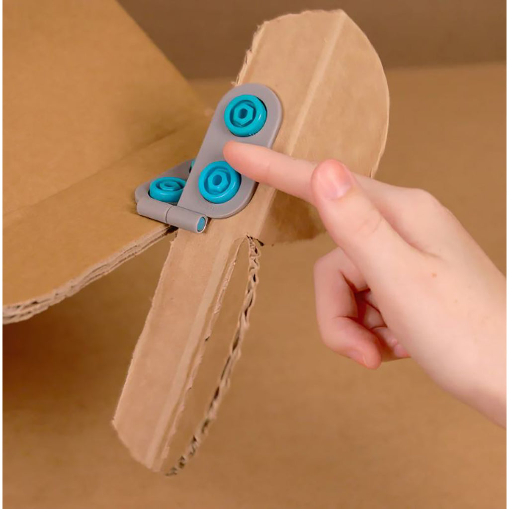 Makedo Spin Hinge, Hængsler til byg-selv i pap - 6 stk.