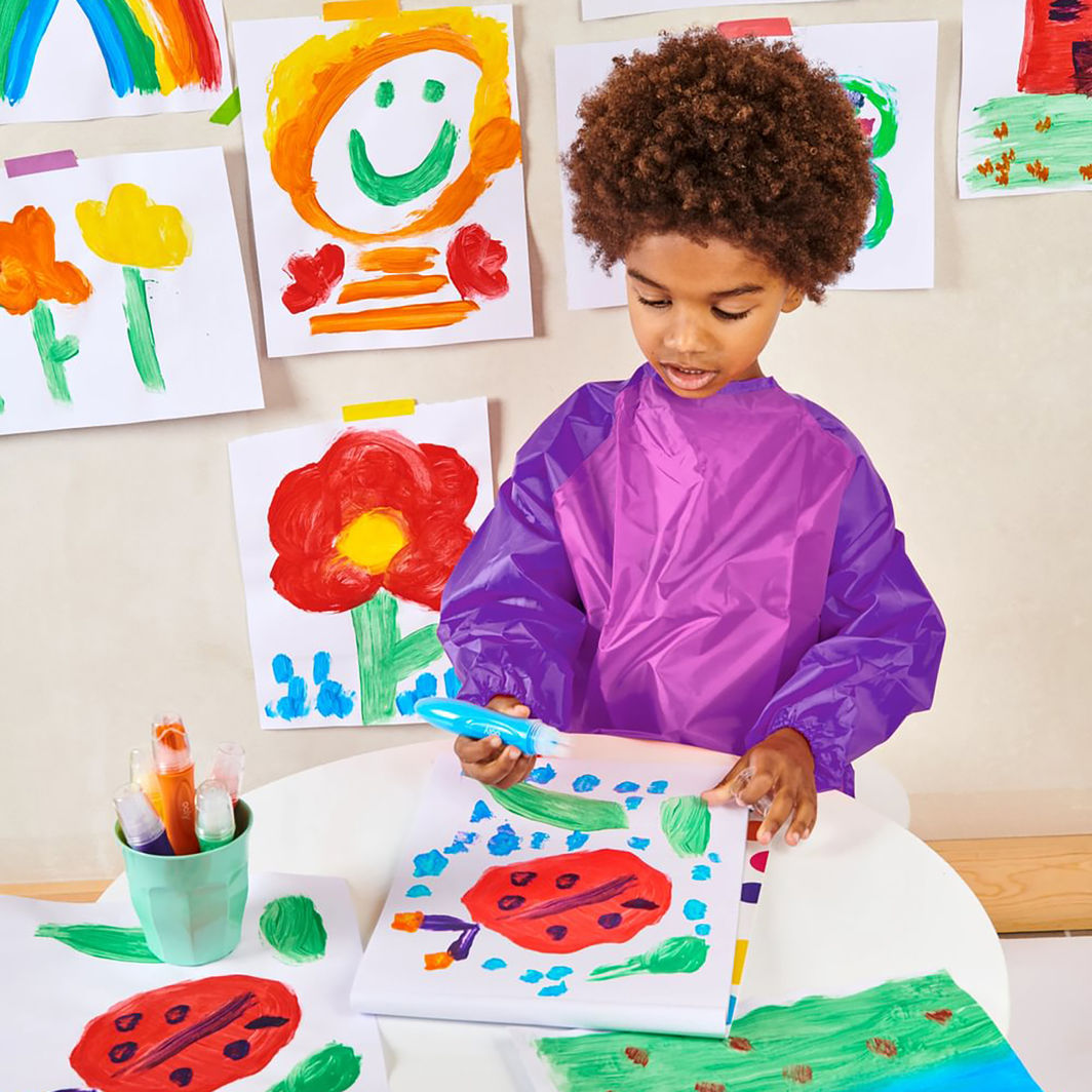 OOLY Plakatmaling i pensel 6 stk, Easy Squeezy