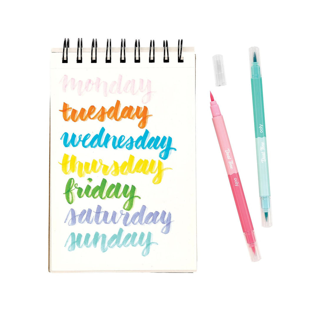 Ooly Penseltuscher 12 stk, Dobbeltsidet - Dual Tone