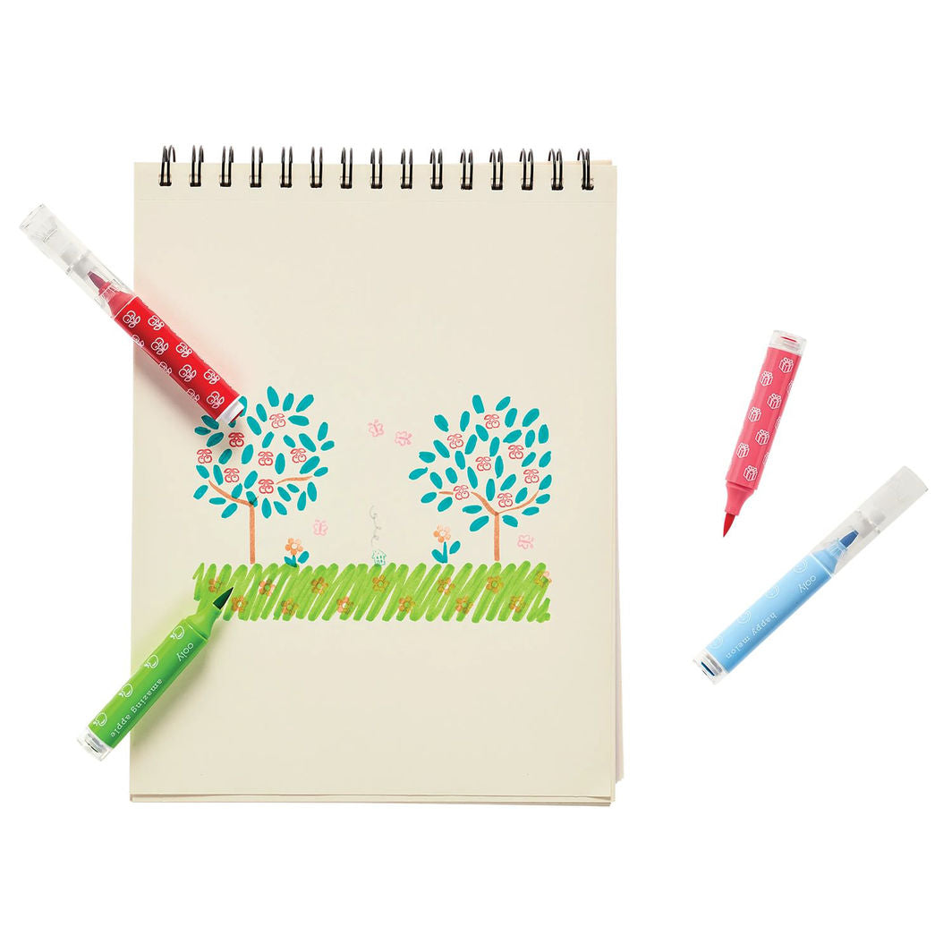 Ooly Penseltuscher med stempel 18 stk, Stampables