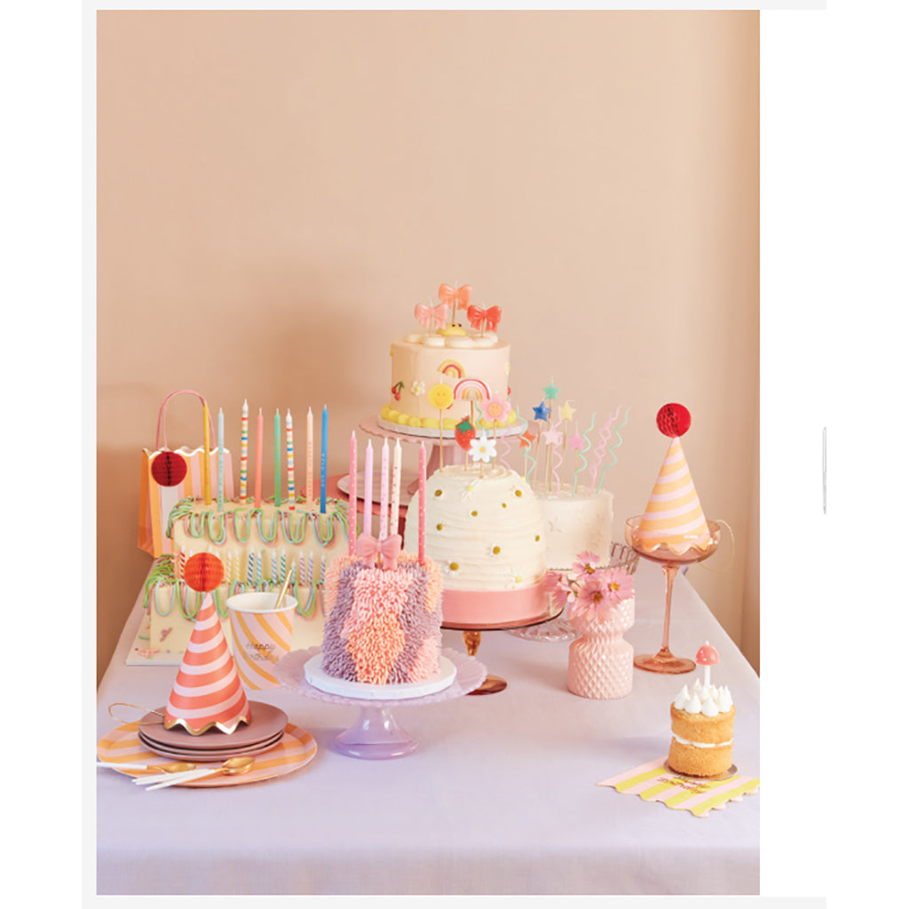 Meri Meri kagelys, Happy face icon - 6 stk