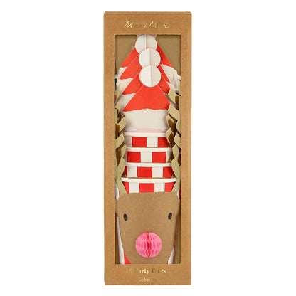 Meri Meri papkrus, Christmas honeycomb - 8 stk