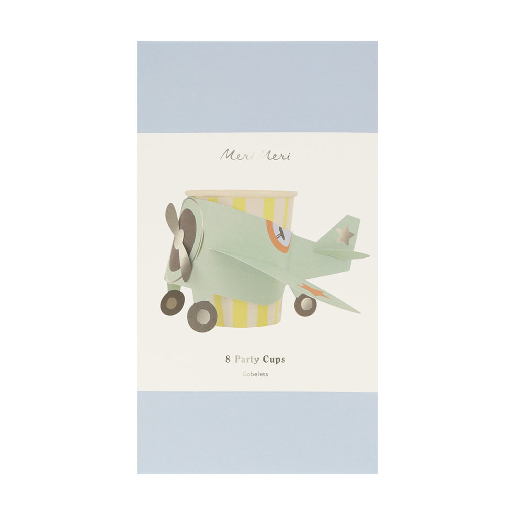 Meri Meri papkrus, Plane cups - 8 stk