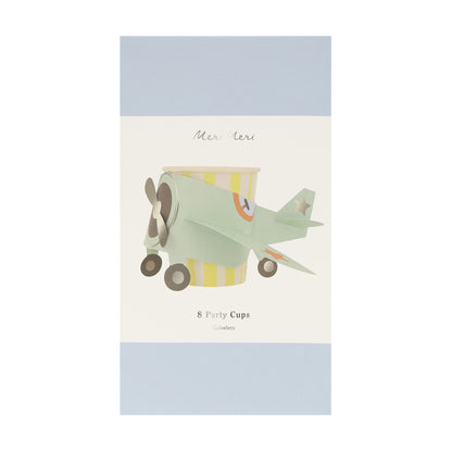 Meri Meri papkrus, Plane cups - 8 stk