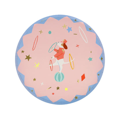 Meri Meri paptallerkener, Str. S, Cirkus - 8 stk.