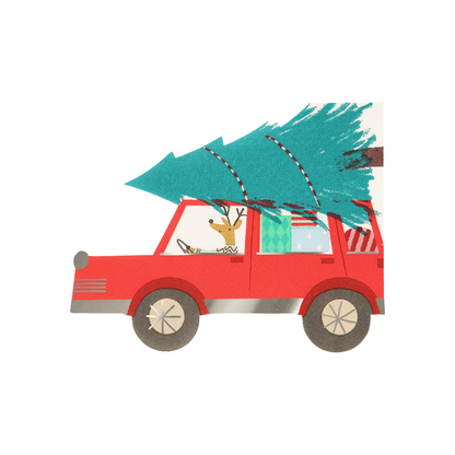 Meri Meri servietter, Kørende rensdyr